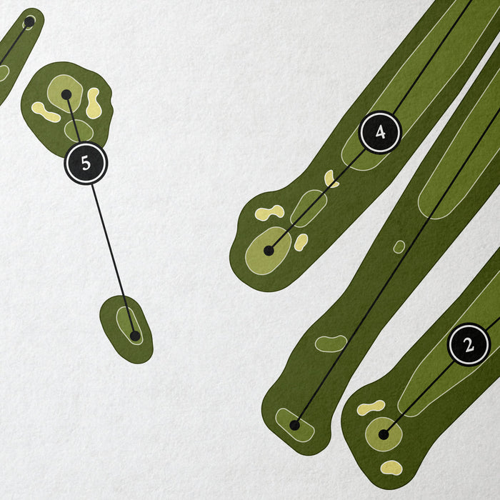 Inverness Country Club | Golf Course Print | Close+Up