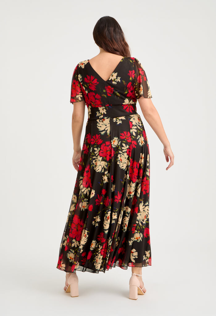 Isabelle Curve+ Float Sleeve Maxi Dress