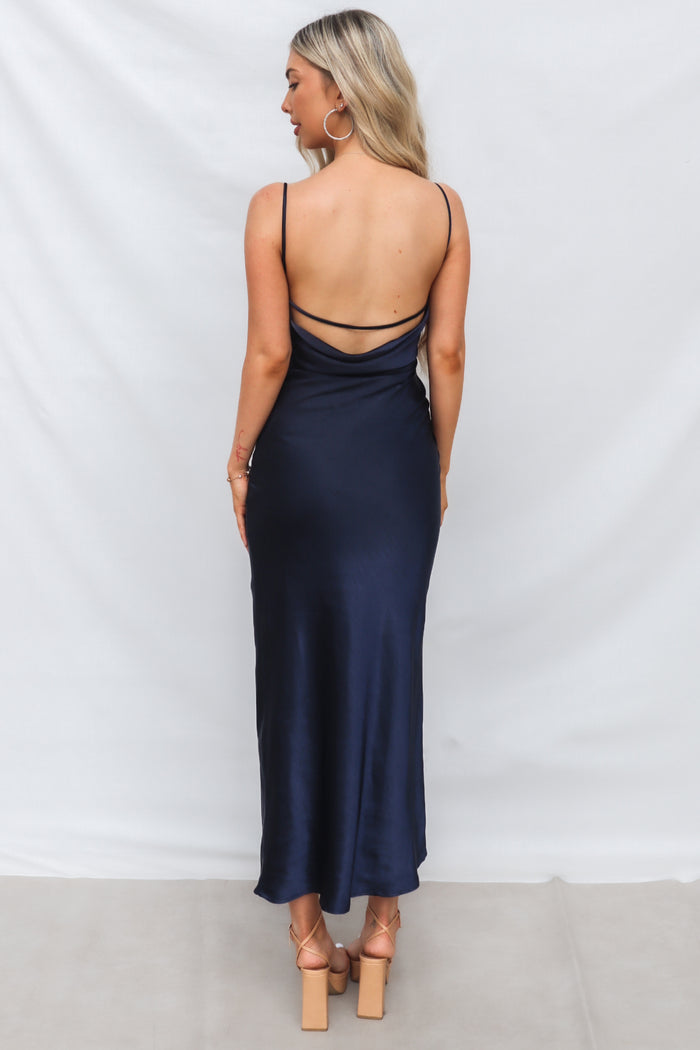 Isha Maxi Dress - Navy