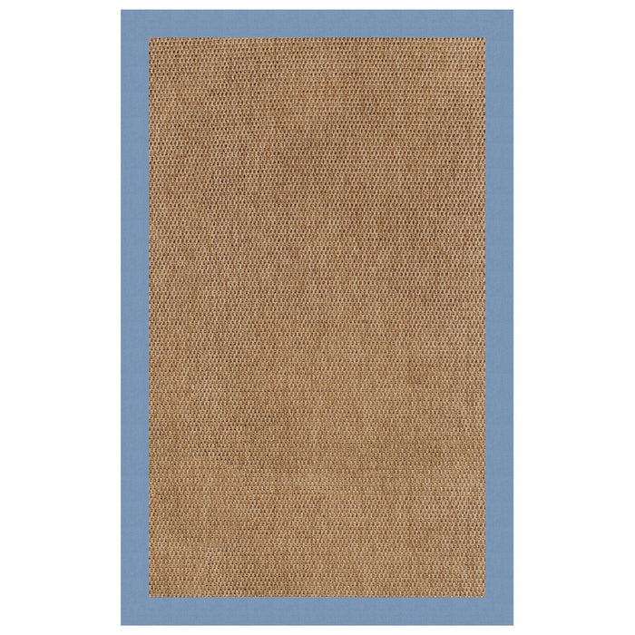 Islamorada-Basketweave Canvas Air Blue Indoor/Outdoor Bordere Rectangle image