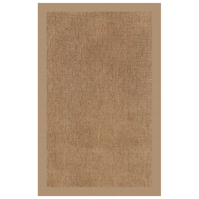 Islamorada-Basketweave Canvas Camel Indoor/Outdoor Bordere Rectangle image