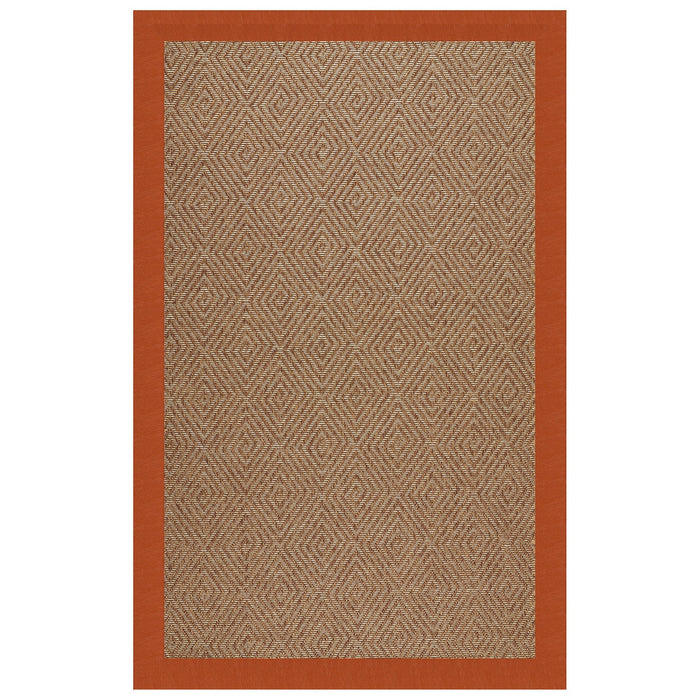 Islamorada-Diamond Classic Persimmon Indoor/Outdoor Bordere Rectangle image