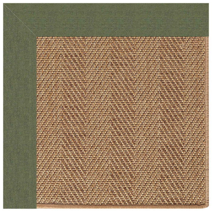 Islamorada-Herringbone Canvas Fern Indoor/Outdoor Bordere Rectangle image