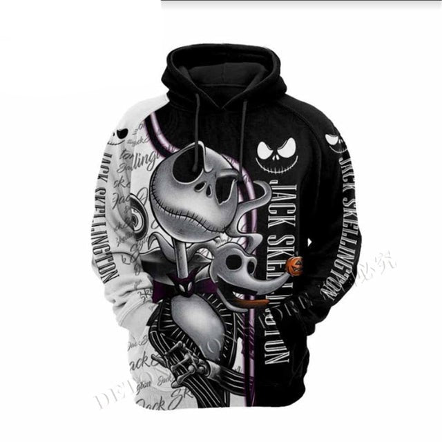 Jack Skellington 3D Printed Flannelette Hoodies
