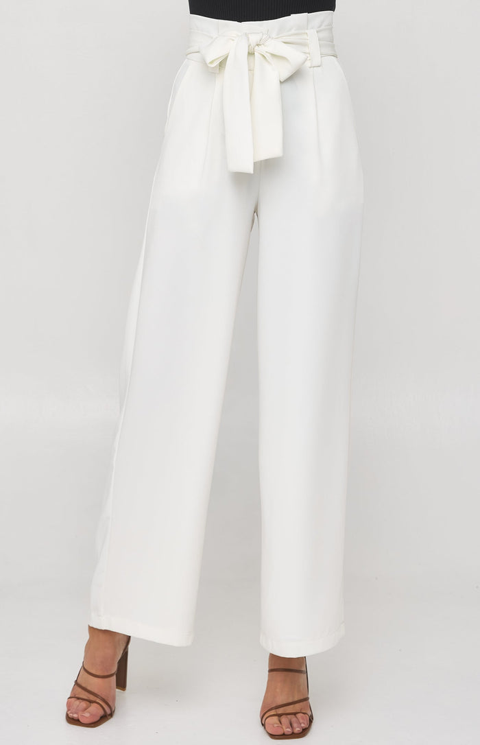 Jacqulin Pants - White - Runway Goddess