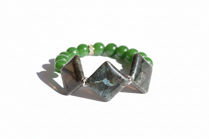 Jade and Astropholite Bracelet