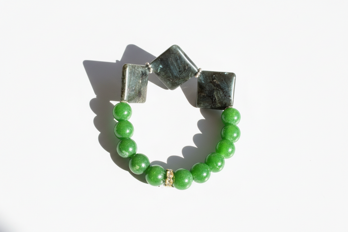 Jade and Astropholite Bracelet