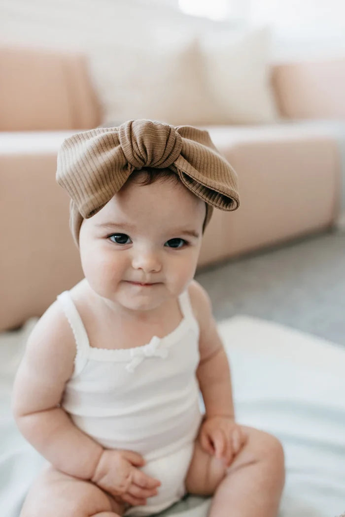 Jamie Kay Organic Cotton Modal Headband - Crème Caramel