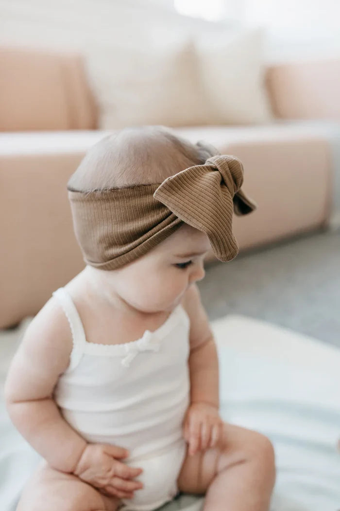 Jamie Kay Organic Cotton Modal Headband - Crème Caramel