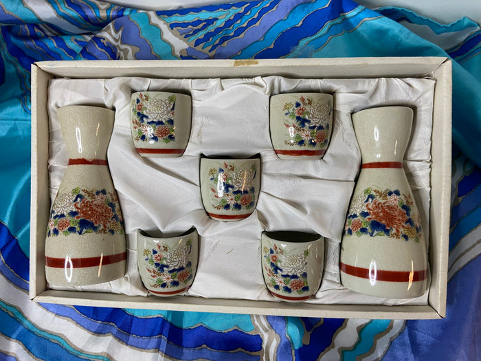 Japanese Ceramic 7 Piece Sake Set