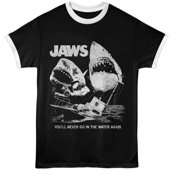 Jaws Movie Stills Ringer Tee
