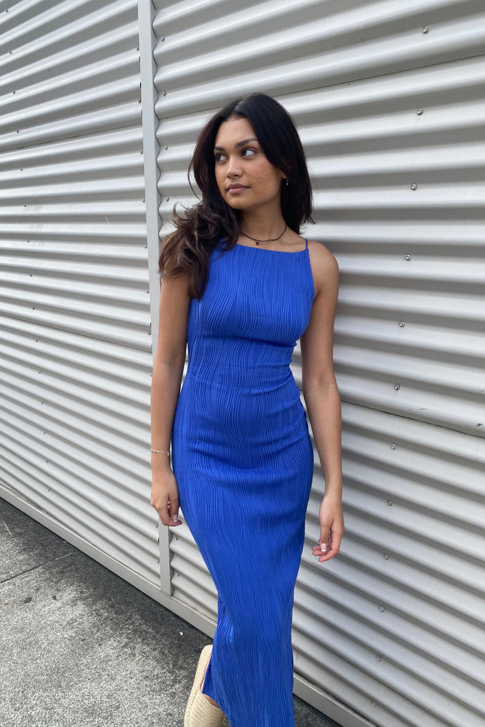 Jill Maxi Dress - Blue - Runway Goddess