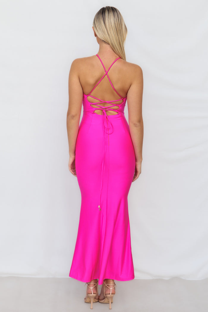 Joan Maxi Dress - Fuchsia - Runway Goddess