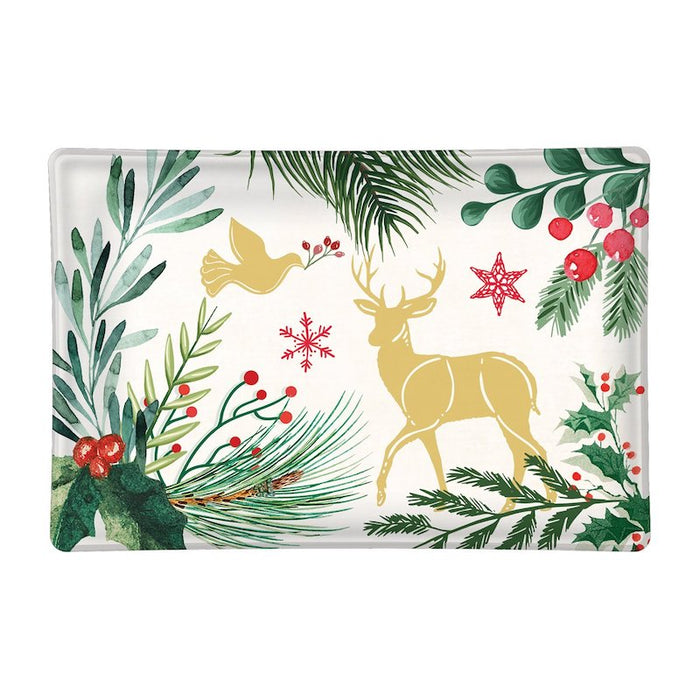 Joy to the World Glass Soap Dish
