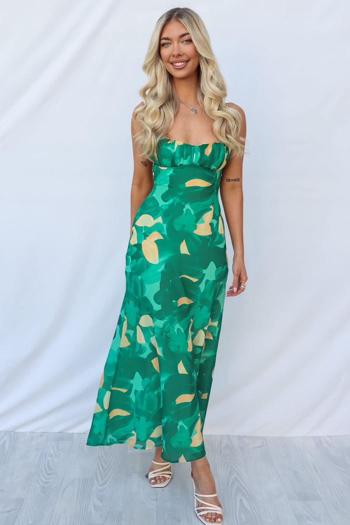 July Maxi Dress - Green - Runway Goddess