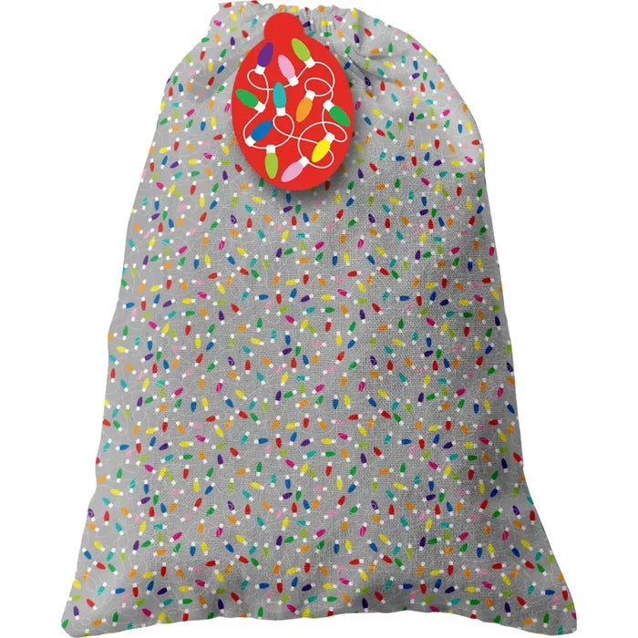 Jumbo Sacks - Christmas Lights Silver - XJS776