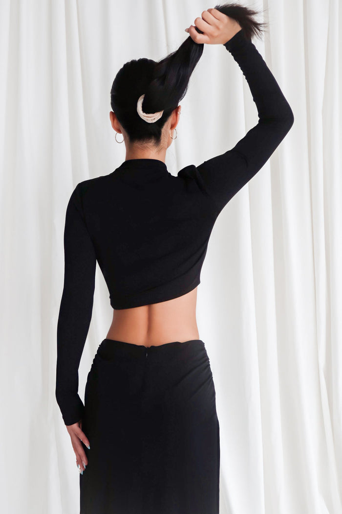 Kaila Set Skirt - Black - Runway Goddess