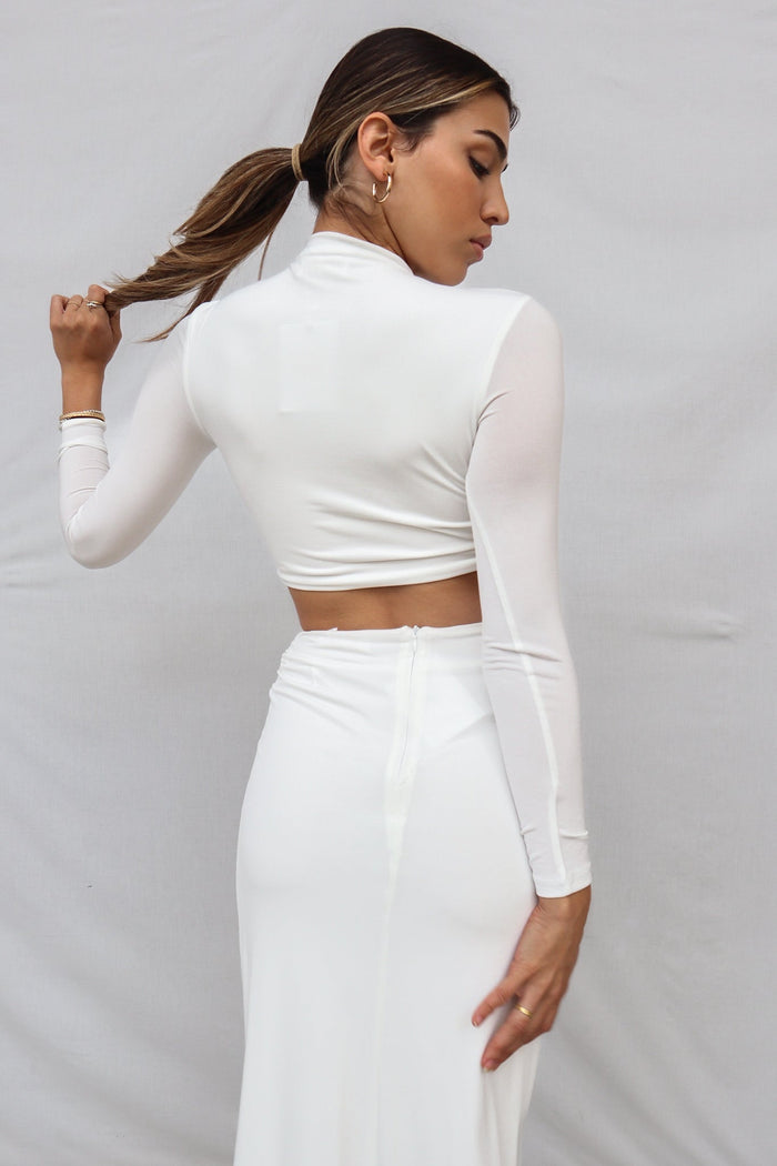 Kaila Set Skirt - White - Runway Goddess