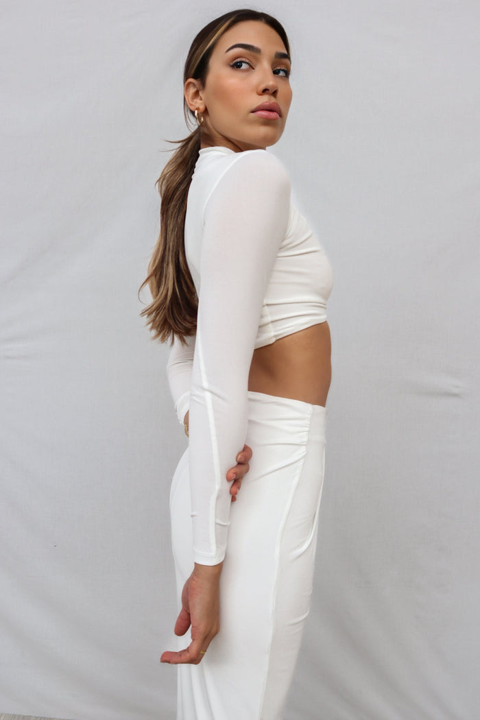 Kaila Set Skirt - White - Runway Goddess