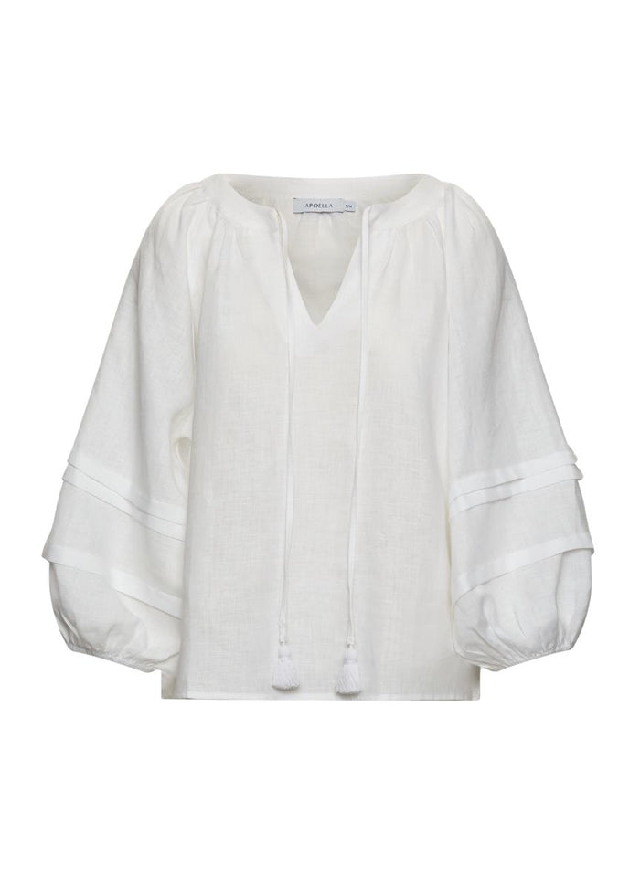 Blouses APOELLA Kalli Balloon Sleeve Top White Apoella