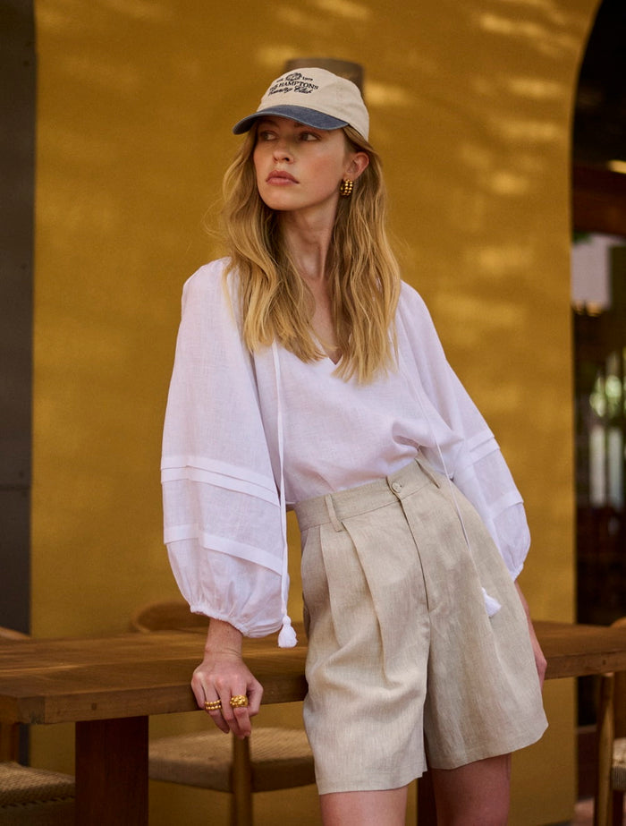 Blouses APOELLA Kalli Balloon Sleeve Top White Apoella