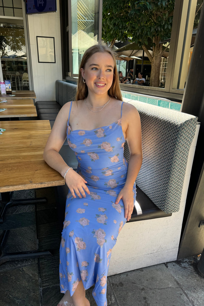 Kansis Maxi Dress - Blue - Runway Goddess