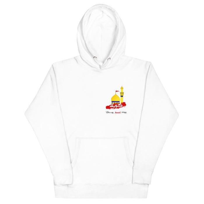 Karbala, Where My Heart Belongs - Premium Hoodie WOMEN