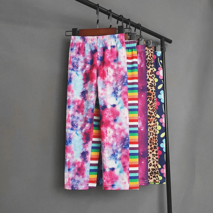 Kids Sweet Assorted Printed Leggings