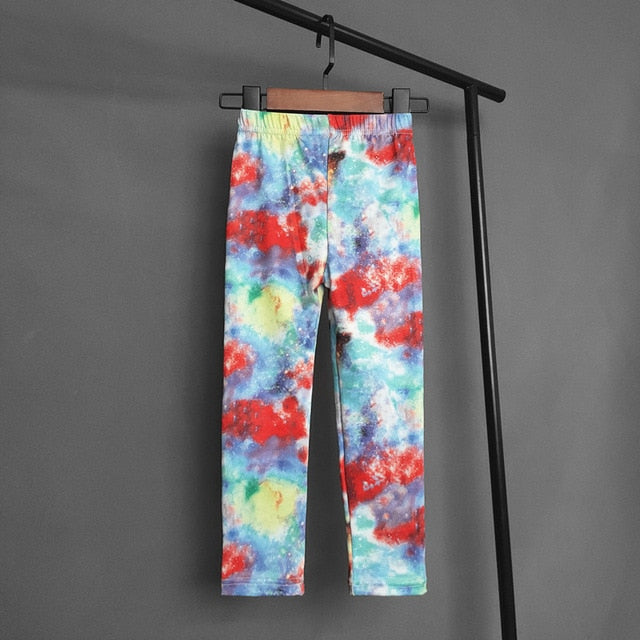 Kids Sweet Assorted Printed Leggings