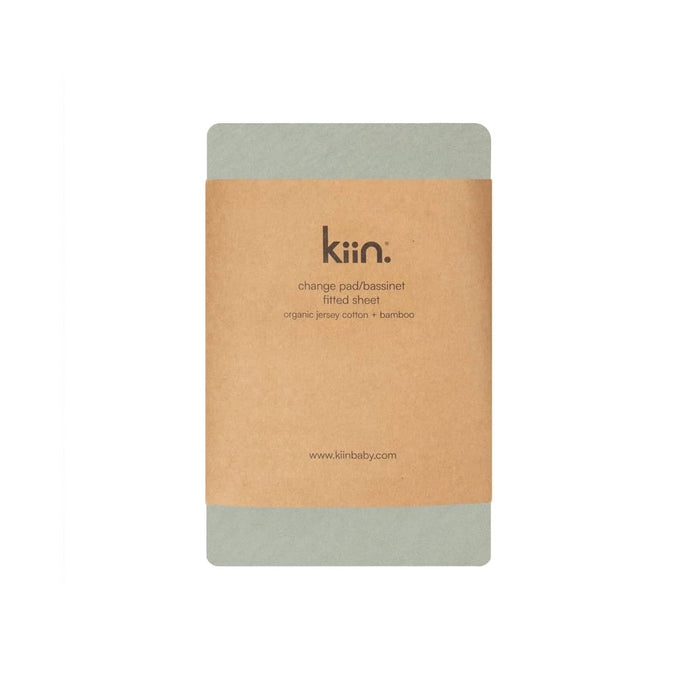 Kiin Organic Bamboo Cotton Change Pad & Bassinet Sheet - Sage