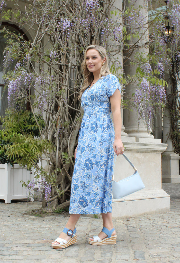 Kiki Floral Print Midi Dress