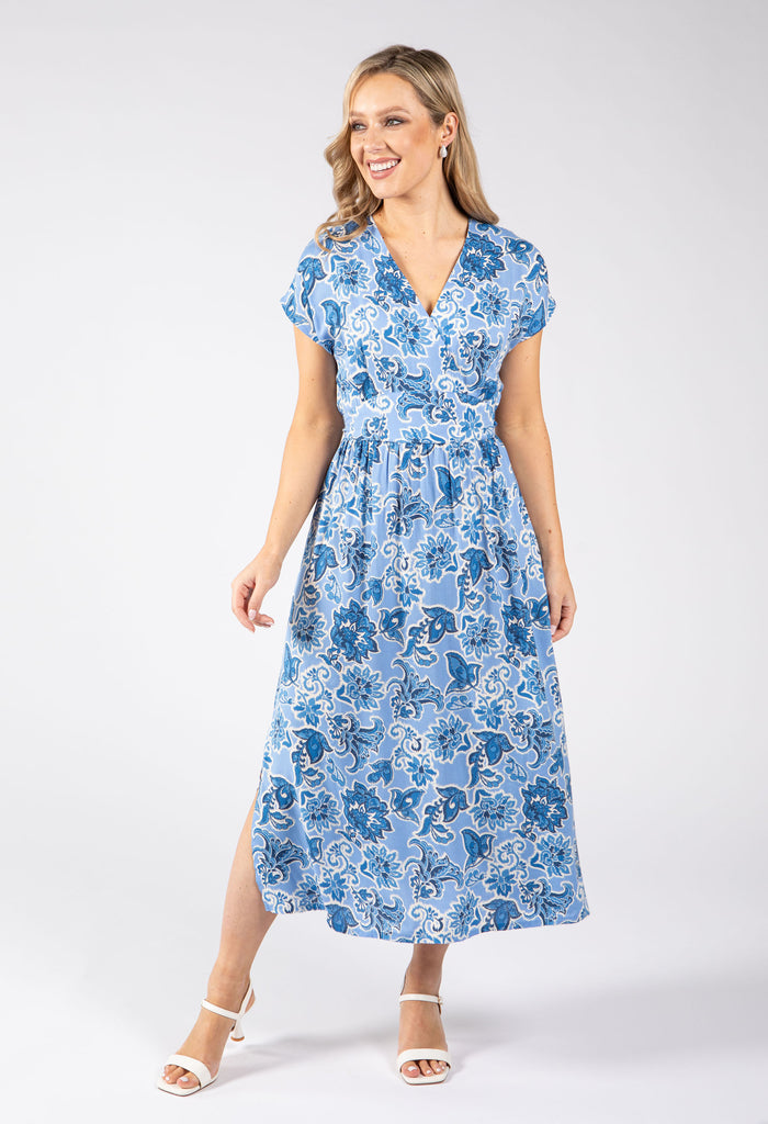 Kiki Floral Print Midi Dress