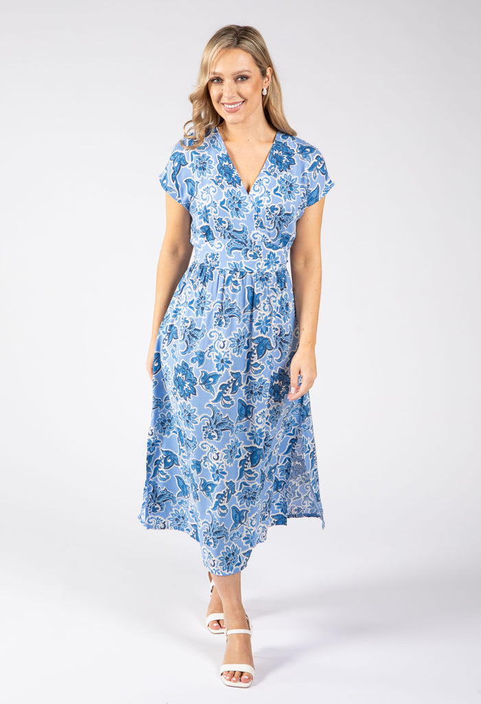 Kiki Floral Print Midi Dress