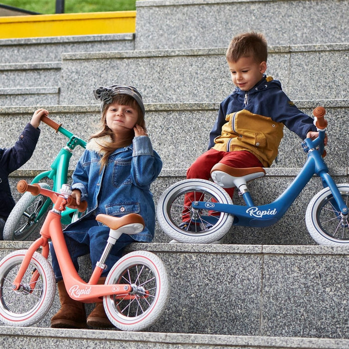 Kinder Kraft Lightweight Rapid Balance Bike with Air Pump - Blue
