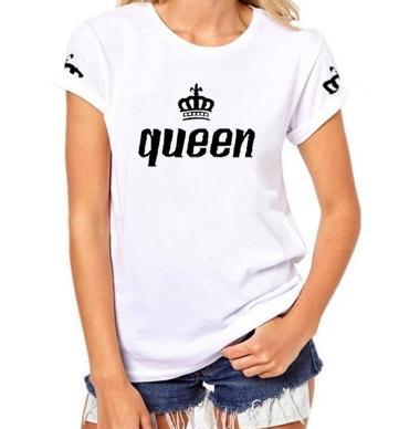 King & Queen Printed Crown T-Shirts