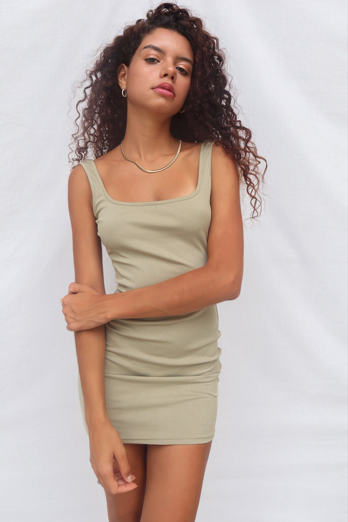 Koa Mini Dress - Sage - Runway Goddess