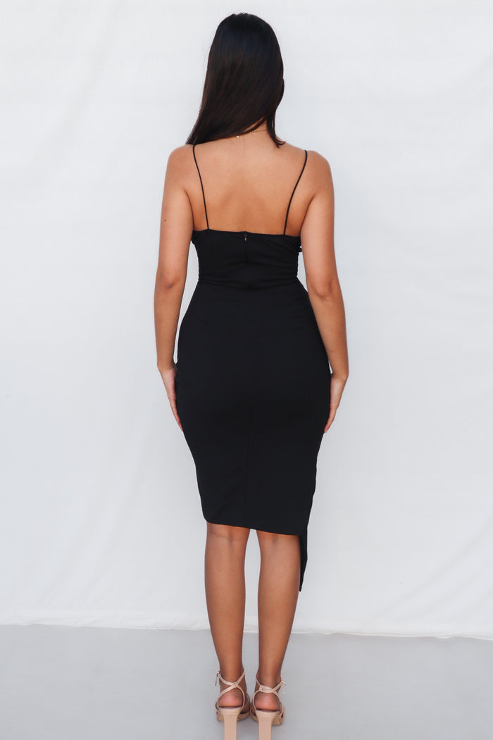 Kylie Bodycon Dress - Black - Runway Goddess