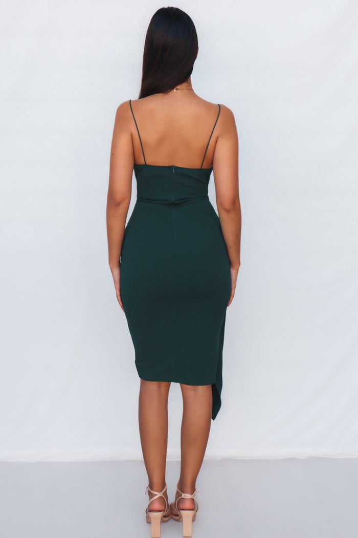 Kylie Bodycon Dress - Emerald Green - Runway Goddess