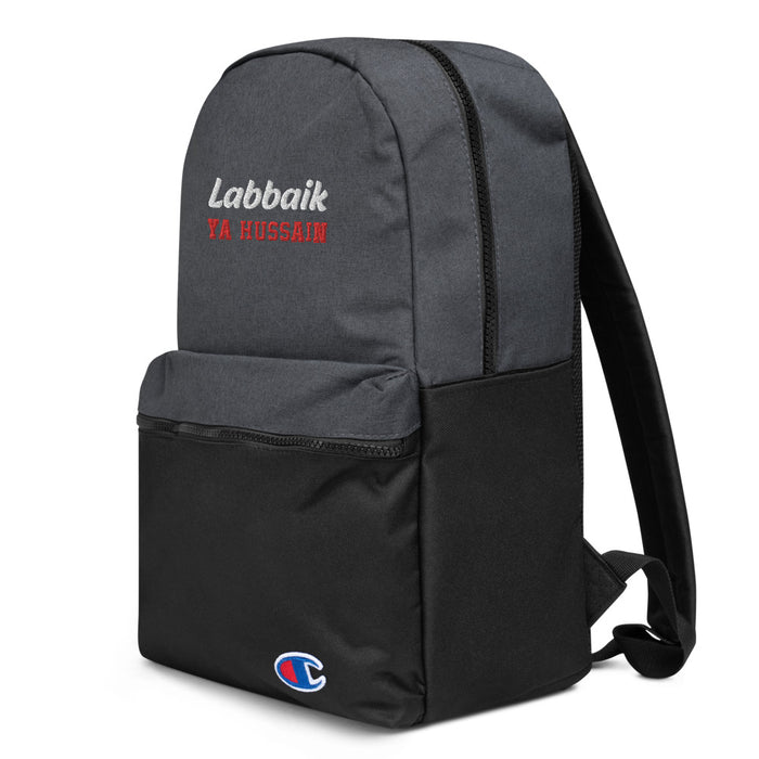 Labbaik Ya Hussain (as) - Embroidered CHAMPION Backpack