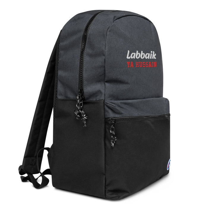 Labbaik Ya Hussain (as) - Embroidered CHAMPION Backpack