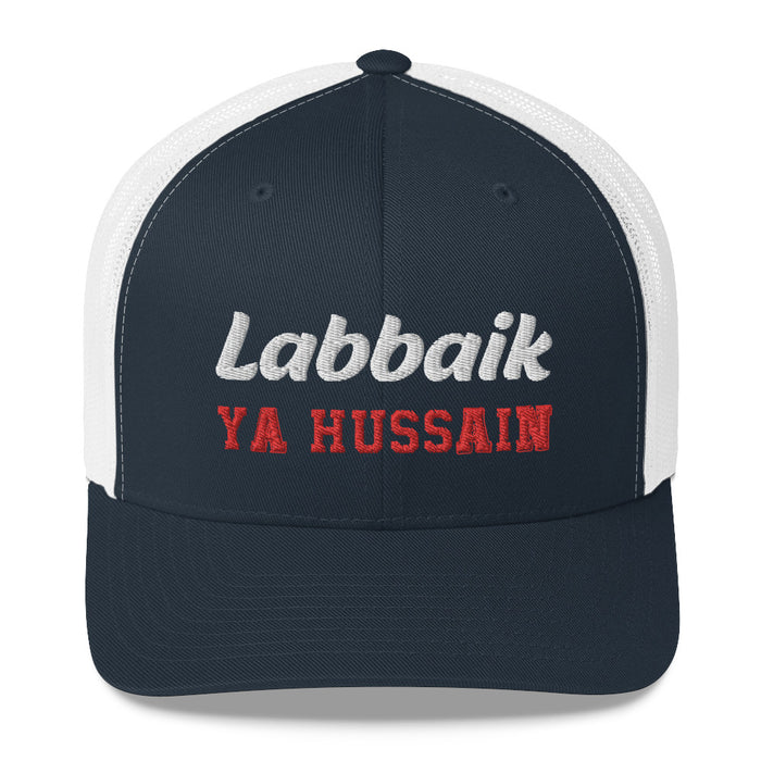 Labbaik Ya Hussain (as) - Trucker Cap 3D Embroidery - Hayder Maula