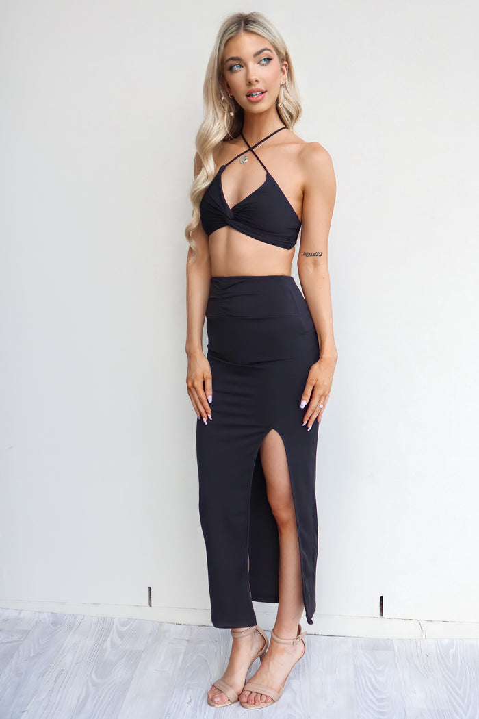Lacerta Skirt - Black - Runway Goddess