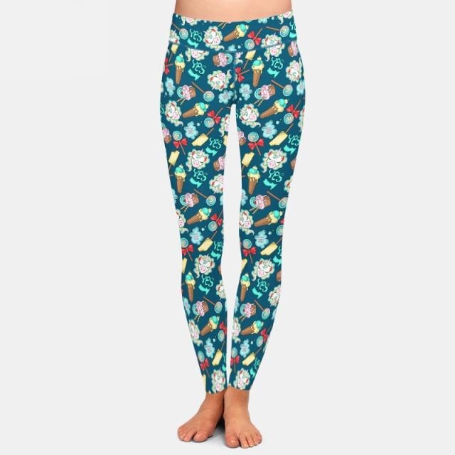 Ladies 3D Assorted Unicorns Printed Leggings