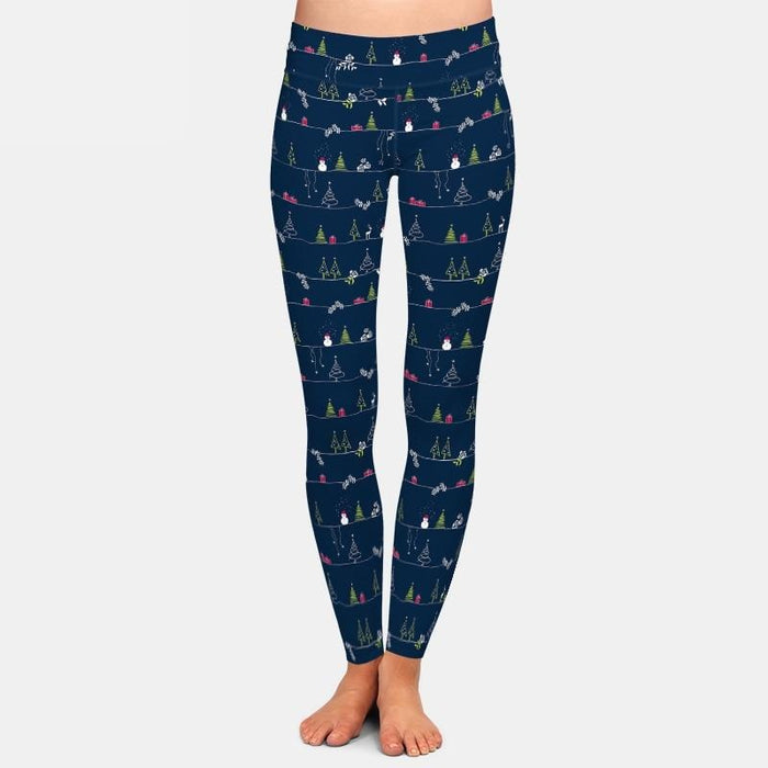 Ladies 3D Christmas Pattern Printed Leggings