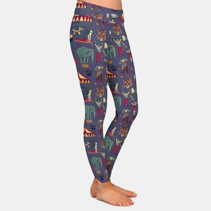 Ladies 3D Circus Printed Leggings