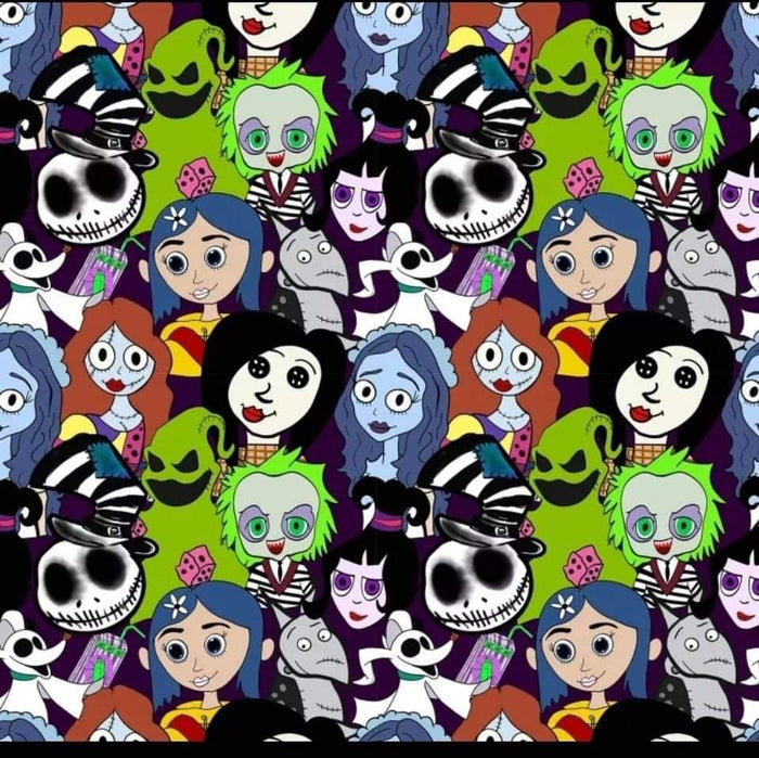 Ladies 3D Cute Halloween Characters Leggings