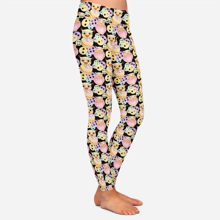 Ladies 3D Cute Owl Printed Soft Leggings