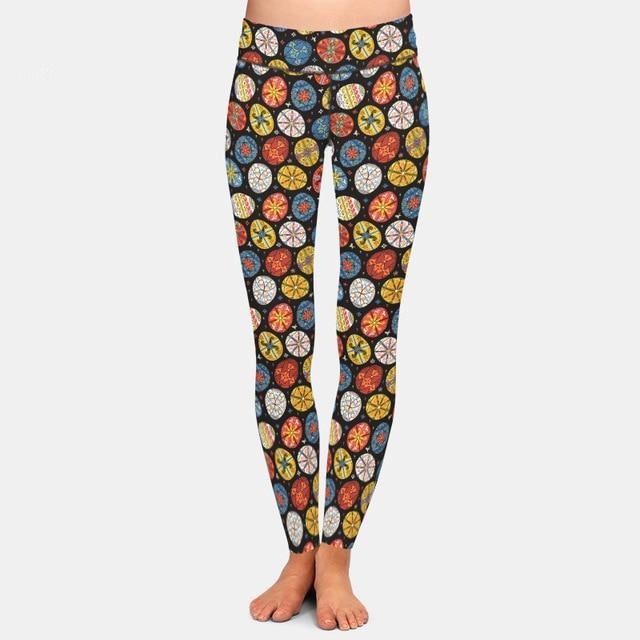 Ladies 3D Rabbits, Chickens, Easter Eggs Printed Leggings