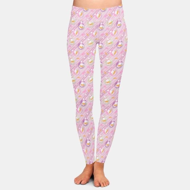 Ladies 3D Rabbits, Chickens, Easter Eggs Printed Leggings