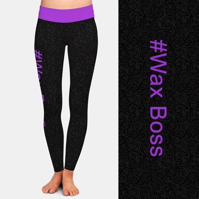 Ladies 3D #Wax Boss Printed Leggings